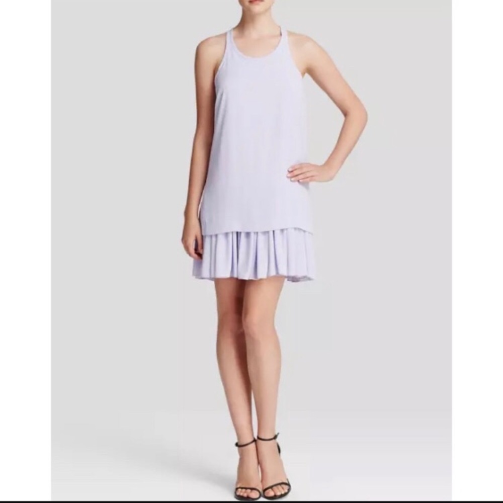 NWT Elizabeth & James racerback pleated hem dress